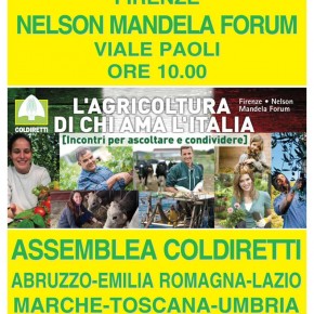 Mercoledì 4 giugno assemblea Centro-Italia di Coldiretti