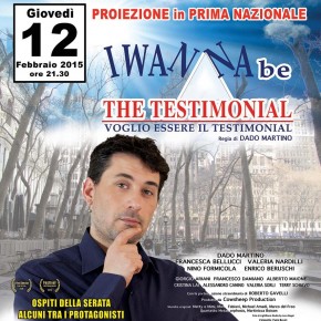 Teatro Pacini Pescia - Giovedì 12 febbraio Proiezione in Prima nazionale  di  "I Wanna be the testimonial"