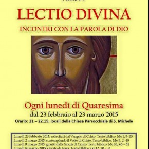 Lunedì 23 marzo ore 21: Lectio Divina alla Chiesa di S.Michele