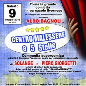Teatro Pacini sabato 9 maggio - "Centro malessere a cinque stelle" Teatro del Buonumore