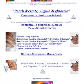 Domenica 14 giugno Pieve Romanica di Castelvecchio : Concerto "Petali d'estate, unghie di ghiaccio"