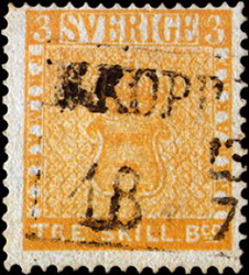 L’angolo del filatelico (N°26) I francobolli più famosi e di valore : 1855: Svezia / Sweden: "Three-Skilling Yellow