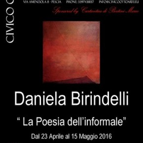 Vernissage Mostra del Maestro DANIELA BIRINDELLI La Poesia dell'informale