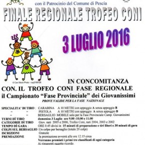 Pescia Domenica 3 luglio 2016 : Finale Regionale trofeo Tiro a Segno