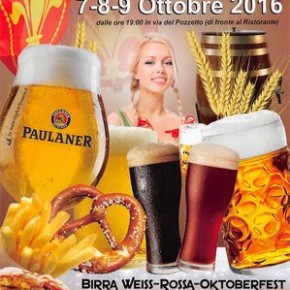 Pescia Festa della Birra al Rione Ferraia 7-8-9 ottobre 2016