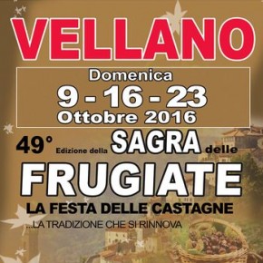 Sagra delle frugiate a Vellano: domenica 9, 16 e 23 ottobre 2016