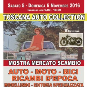 Pescia Mercato dei Fiori : Toscana Auto collection sabato 5 e domenica 6 novembre