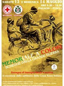 C.R.I. Memoriale a colori schegge dalla grande guerra 13 e 14 maggio in Palagio