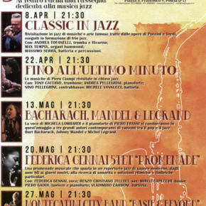 Pescia 13 maggio Jazz al Teatro Pacini