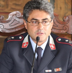 Il Comandante Giordano espone in conferenza stampa i brillanti risultati del 2017 della Polizia Municipale di Pescia.