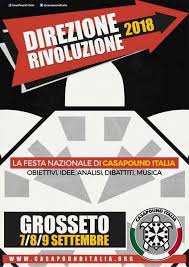 CasaPound: il 7, 8 e 9 settembre a Grosseto la festa nazionale del movimento.