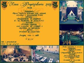 Pescia Cena propiziatoria al Rione San Michele Martedì 28 agosto