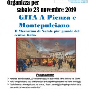 Parrocchia di Castelvecchio. Sabato 23 novembre Gita a Pienza e Montepulciano