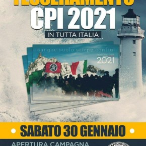 CasaPound, sabato il via alla campagna tesseramento 2021. Gli appuntamenti a Pistoia, Pescia e Monsummano