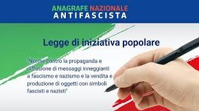 Chiesina Uzzanese - C'è tempo fino al 20 marzo per firmare la legge di iniziativa popolare contro la propaganda fascista e nazista.