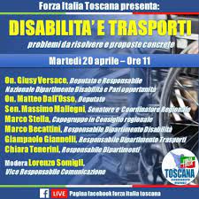 L’impegno di Forza Italia Toscana per le persone con disabilità. Stella: “Subito un Garante Regionale”. Versace: “Barriere architettoniche ma anche culturali da abbattere”