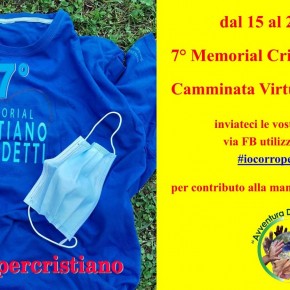 Chiesina Uzzanese. Dal 15 al 23 maggio la 7ª edizione del Memorial Cristiano Benedetti - camminata virtuale.