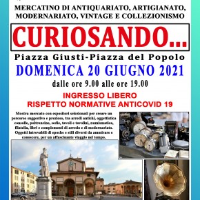 DOMENICA 20 GIUGNO TORNA L'ANTIQUARIATO IN CENTRO  A MONSUMMANO TERME