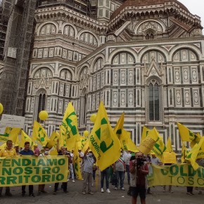 INVASIONE CINGHIALI: SIAMO ALL’ULTIMA FETTA (il pane è finito)  La testimonianza dell’agricoltore pistoiese a Firenze