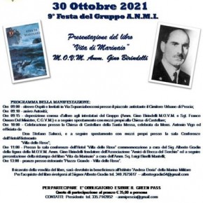 Pescia sabato 30 ottobre  9° Festa del gruppo A.N.M.I.   Presentazione del libro 'Vita di marinaio' dell'ammiraglio Gino Birindelli.