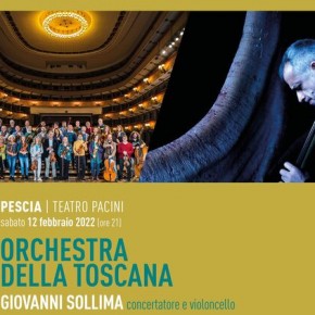 ORCHESTRA DELLA TOSCANA sabato 12 febbraio 2022 (ore 21) GIOVANNI SOLLIMA concertatore e violoncello   Spettacolo fuori abbonamento