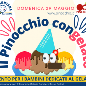 Parco di Pinocchio, gelato protagonista il 29 maggio. Giochi, attività e gelati in regalo con Sammontana.