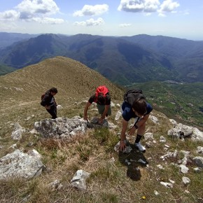 Alunni dell'Istituto Sismondi-Pacinotti  hanno raggiunto la vetta del monte Prato Fiorito.