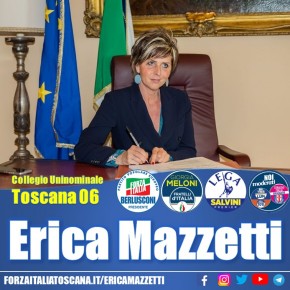 Elezioni, Mazzetti (FI) candidata a Prato, Pistoia, Mugello: “Priorità imprese, infrastrutture, energia, rifiuti”