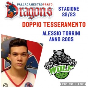 U19 Silver Movind: per Alessio Torrini doppio tesseramento con Wolf Pistoia