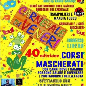 Carnevale di Veneri - 40^ edizione Domeniche del 29 gennaio, 5 e 12 febbraio 2023