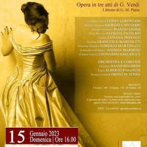Teatro Pacini, domenica 15 gennaio . La Traviata Opera in tre atti di G. Verdi