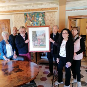 Collodinsieme dona alla Fondazione Collodi il dipinto con Garibaldi di Franco Del Sarto