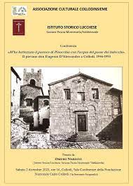 Sabato 2 dicembre conferenza a Collodi sulla figura del pievano don Eugenio D'Alessandro.