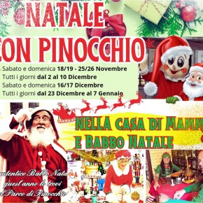 Collodi, al Natale con Pinocchio arriva anche Mamma Natale! Dal 18 novembre al Parco di Pinocchio un Natale tutto nuovo. Ingresso gratuito per i bimbi dei Comuni alluvionati della Toscana