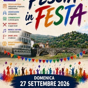 DOMENICA 27 SETTEMBRE CI SARA' PESCIA IN FESTA CON LE BANCARELLE  DELL 'ANTIQUARIATO, TANTE ALTRE INIZIATIVE IN TUTTO IL CENTRO STORICO E IL RITORNO DELLA STATUA DI PINOCCHIO SUL LUNGO FIUME