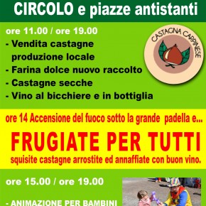 DOMENICA 4 e DOMENICA 11 OTTOBRE APPUNTAMENTO CON LA TRADIZIONALE E ATTESA SAGRA DELLE FRUGIATE DI VELLANO