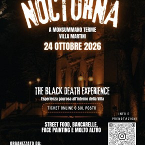 “Nocturna. L’evento più atteso arriva il 24 ottobre 2026 a Monsummano Terme”