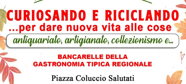 BORGO A BUGGIANO DOMENICA 1 NOVEMBRE 2026 dalle ore 9 CURIOSANDO E RICICLANDO...per dare nuova vita alle cose! Mercatino di antiquariato, artigianato, collezionismo e vintage BORGO A BUGGIANO DOMENICA 1 NOVEMBRE 2026 dalle ore 9 CURIOSANDO E RICICLANDO...per dare nuova vita alle cose! Mercatino di antiquariato, artigianato, collezionismo e vintage