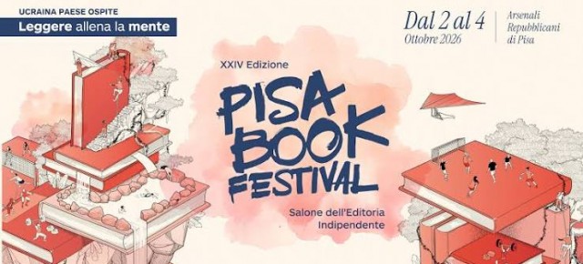 PISA BOOK FESTIVAL 2026 VENERDÌ 2 OTTOBRE SI INAUGURA LA XXIV EDIZIONE Alle 11 il taglio del nastro agli Arsenali Repubblicani. Nel pomeriggio gli incontri con Dacia Maraini e Andrei Kurkov. Alle 18 la cerimonia dei Pisa Book Translation Awards. PISA BOOK FESTIVAL 2026 VENERDÌ 2 OTTOBRE SI INAUGURA LA XXIV EDIZIONE Alle 11 il taglio del nastro agli Arsenali Repubblicani. Nel pomeriggio gli incontri con Dacia Maraini e Andrei Kurkov. Alle 18 la cerimonia dei Pisa Book Translation Awards.
